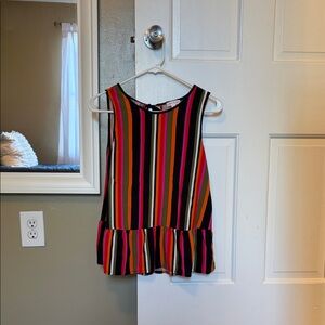 Riley & Rae Multicolor Striped Tank Top